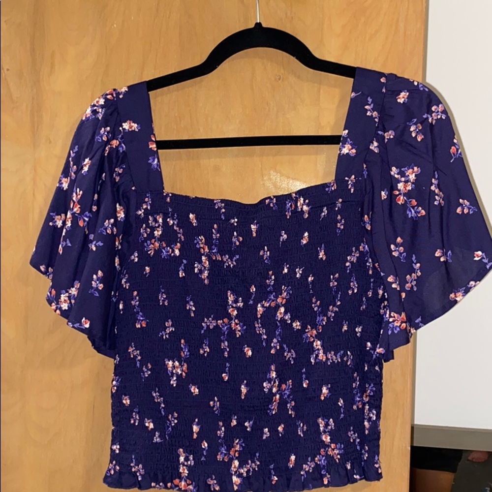 Floral crop top - large